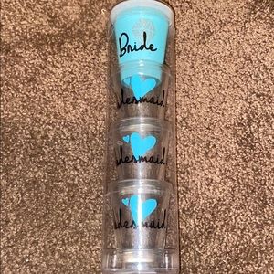 Bride and 3 brides made shot glasses